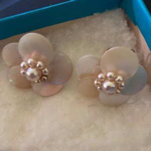 Vintage mother of pearl earrings